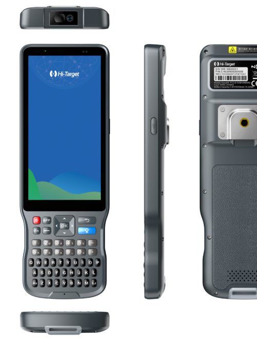 Hi-Target iHand55 lauko valdiklis – priekinė ir galinė pusė