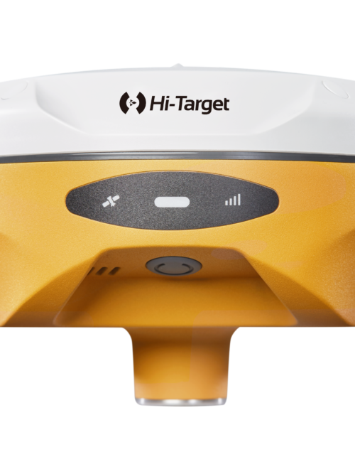 Hi-Target V500 GNSS RTK imtuvas – priekinė dalis su valdymo mygtukais