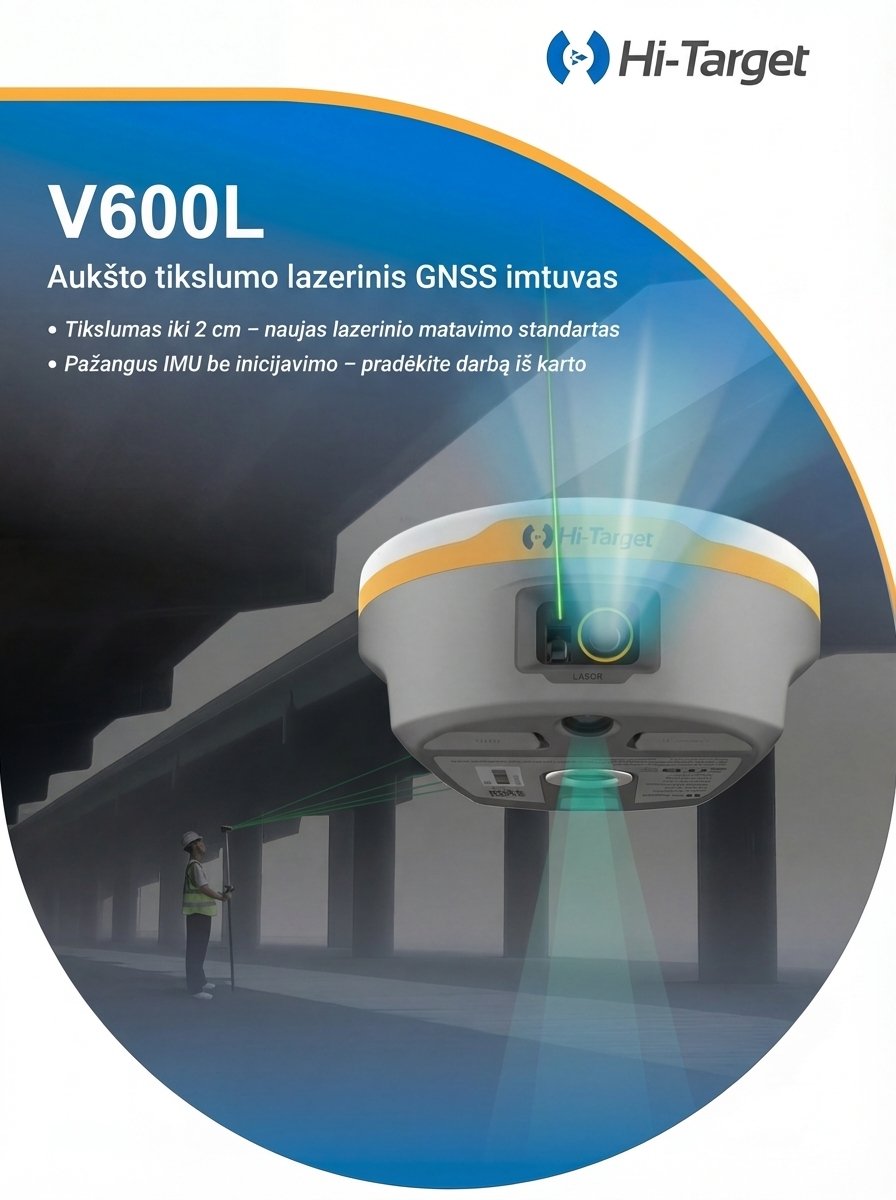 Hi Target V600L GNSS Imtuvas Pa angus RTK Sprendimas hi-target-v600l-gnss-imtuvas-pa-angus-rtk-sprendimas