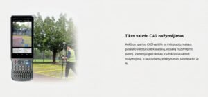 Profesionalus GPS GNSS imtuvas lauko matavimams ir nužymėjimui