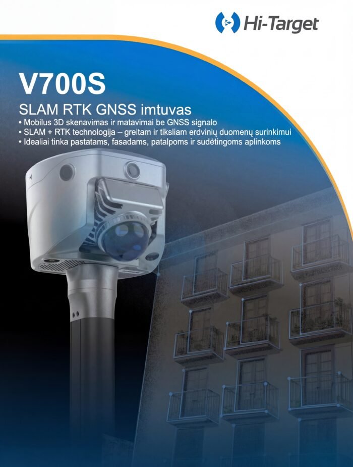 Hi-Target V700S Slam GNSS imtuvas