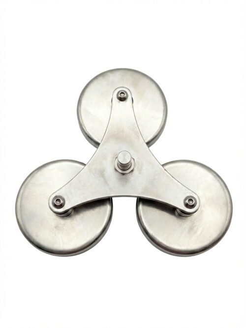 Trijų padų magnetinis laikiklis GNSS imtuvui ir GPS antenai su 5/8 sriegiu