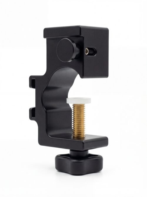 Open Clamp laikiklio gairei (20-40mm) konstrukcija ir žalvarinis sraigtas