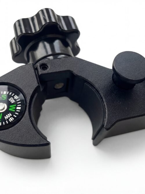 Greito fiksavimo laikiklis gairei su kompasu, 32mm diametras