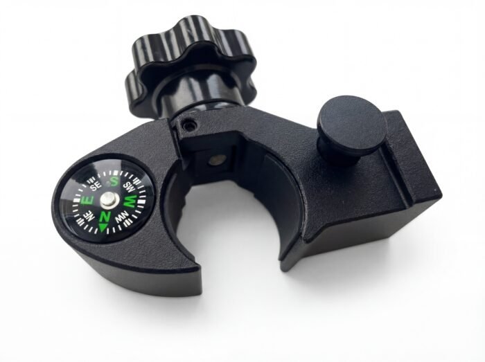 Greito fiksavimo laikiklis gairei (32mm) su kompasu