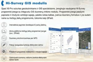 Hi-Survey GIS modulis duomenų rinkimui GNSS įrenginiuose