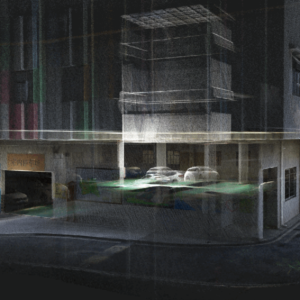 Hi-LiDAR SLAM duomenų apdorojimas ir pastato 3D taškų debesis