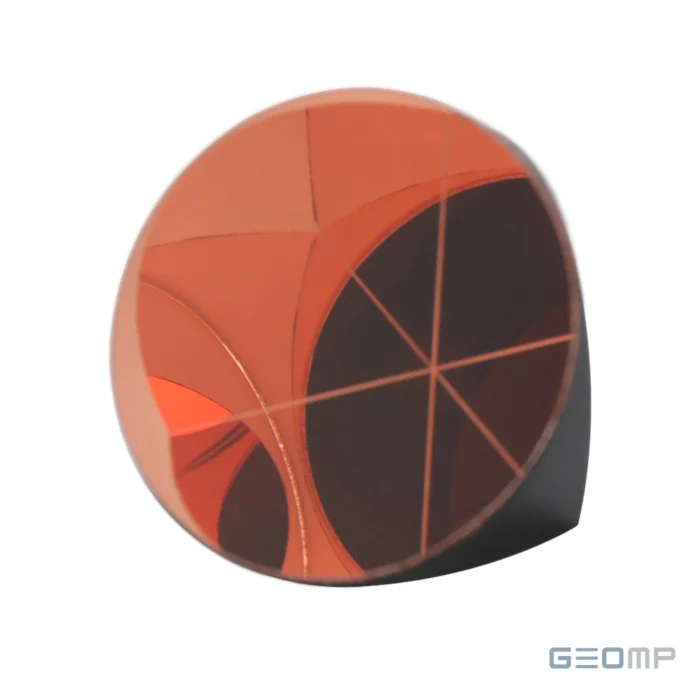 Geodezinės prizmės stiklas 25,4 mm su vario danga, 3–4″