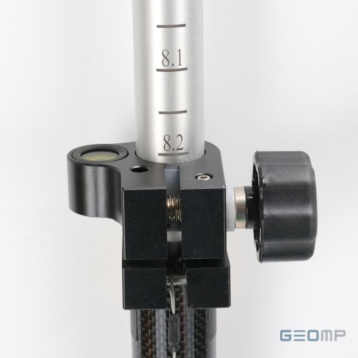 GNSS gairė 2,50 m, aliuminis / anglies pluoštas, Twist Lock