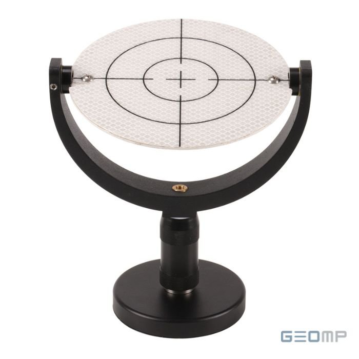 Reflektorinis skenavimo taikinys Ø152 mm su magnetiniu pagrindu