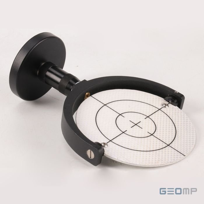 Reflektorinis skenavimo taikinys Ø152 mm su magnetiniu pagrindu