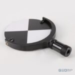 Juodai baltas skenavimo taikinys Ø152 mm su magnetiniu pagrindu