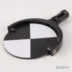 Juodai baltas skenavimo taikinys Ø152 mm su magnetiniu pagrindu
