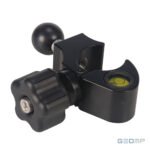 Greito fiksavimo spaustukas 32 mm gairei, su gulsčiuku ir 1″ rutuliu