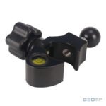 Greito fiksavimo spaustukas 32 mm gairei, su gulsčiuku ir 1″ rutuliu